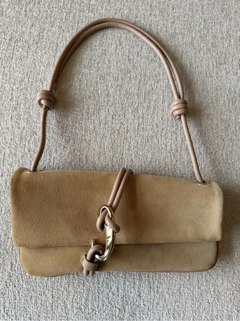 Dolce Vita • Alice Shoulder Bag in Tan Suede